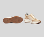 GIRONA W2C-6602 CREAM & TAN SNEAKER