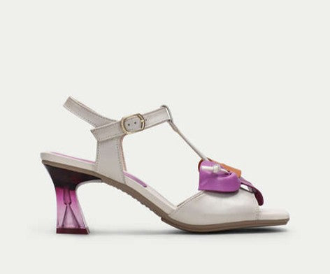 GRETA HV243761 CREAM HEELED SANDAL