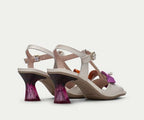GRETA HV243761 CREAM HEELED SANDAL