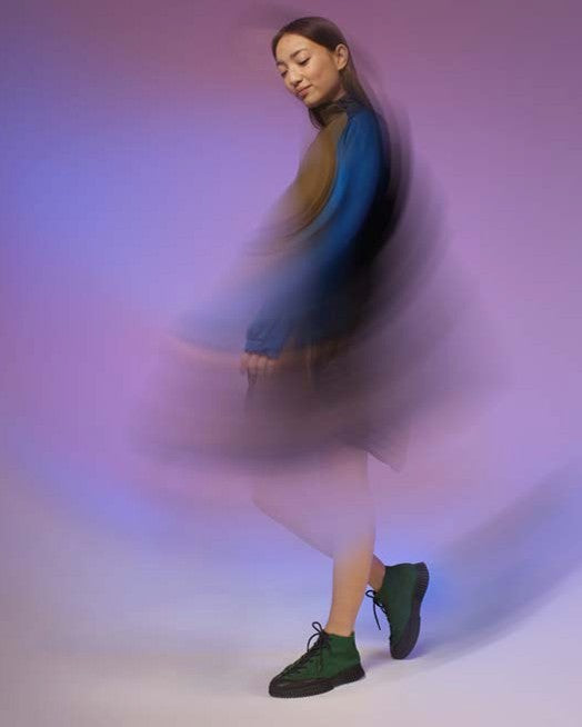 ARCHE SAMPLE - HAVAYA GREEN ANKLE BOOT