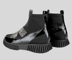 HAVEKE SILVER & BLACK PULL ON BOOT