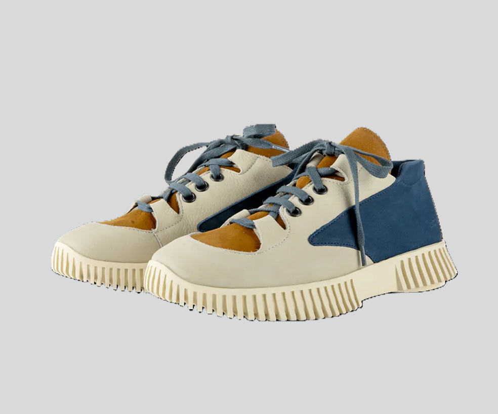 HAVELO CREAM-TAN-BLUE SNEAKER