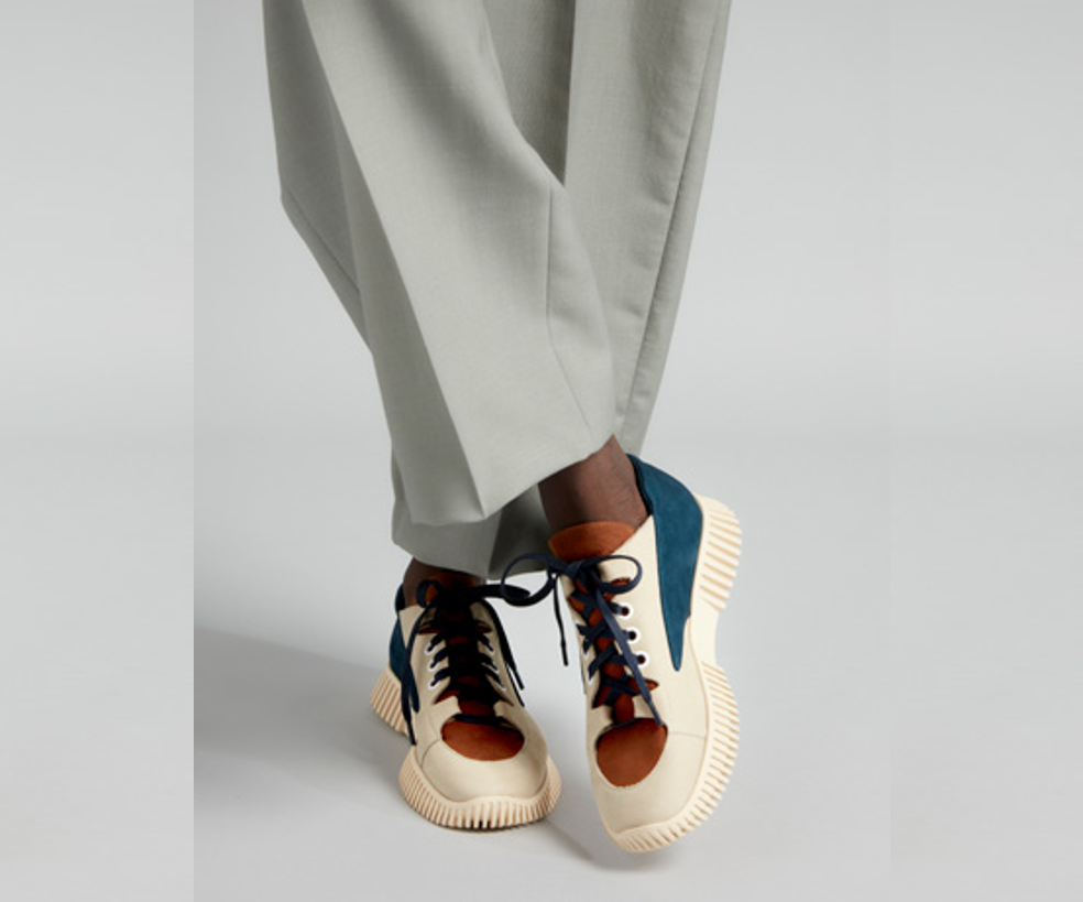 HAVELO CREAM-TAN-BLUE SNEAKER