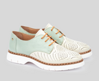 HENARES W1A-4816 CREAM AND MINT SUMMER DERBIE