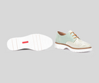 HENARES W1A-4816 CREAM AND MINT SUMMER DERBIE