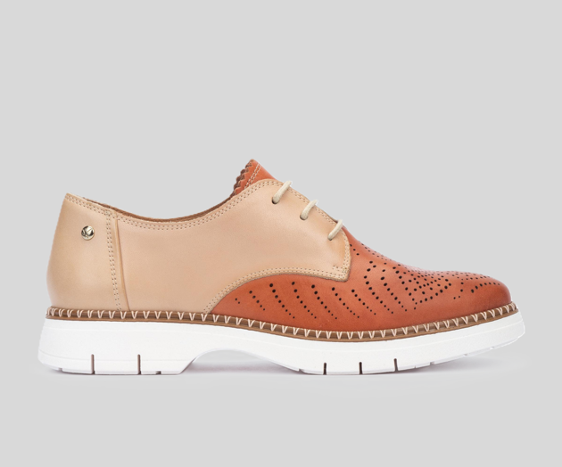 HENARES W1A-4816 BEIGE & ORANGE SUMMER DERBIE