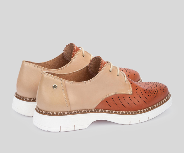 HENARES W1A-4816 BEIGE & ORANGE SUMMER DERBIE