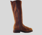 HOMINA RUSTIC BROWN LEATHER LONG BOOT