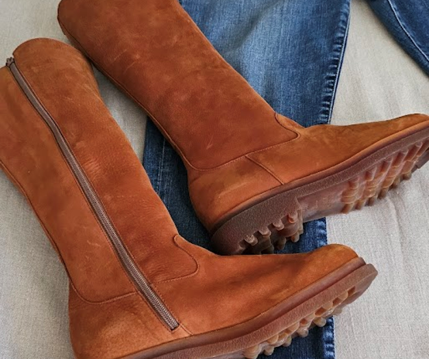 HOMINA RUSTIC BROWN LEATHER LONG BOOT