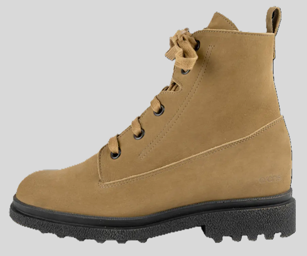 HONUWA TAN NUBUCK LACE UP BOOTS