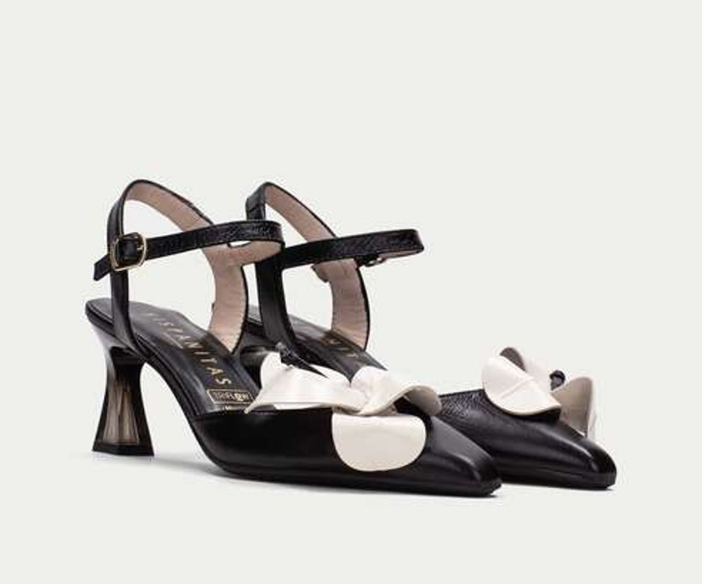 DALIA HV232705 BLACK & WHITE HEELED SANDAL