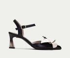 DALIA HV232705 BLACK & WHITE HEELED SANDAL