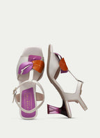 GRETA HV243761 CREAM HEELED SANDAL