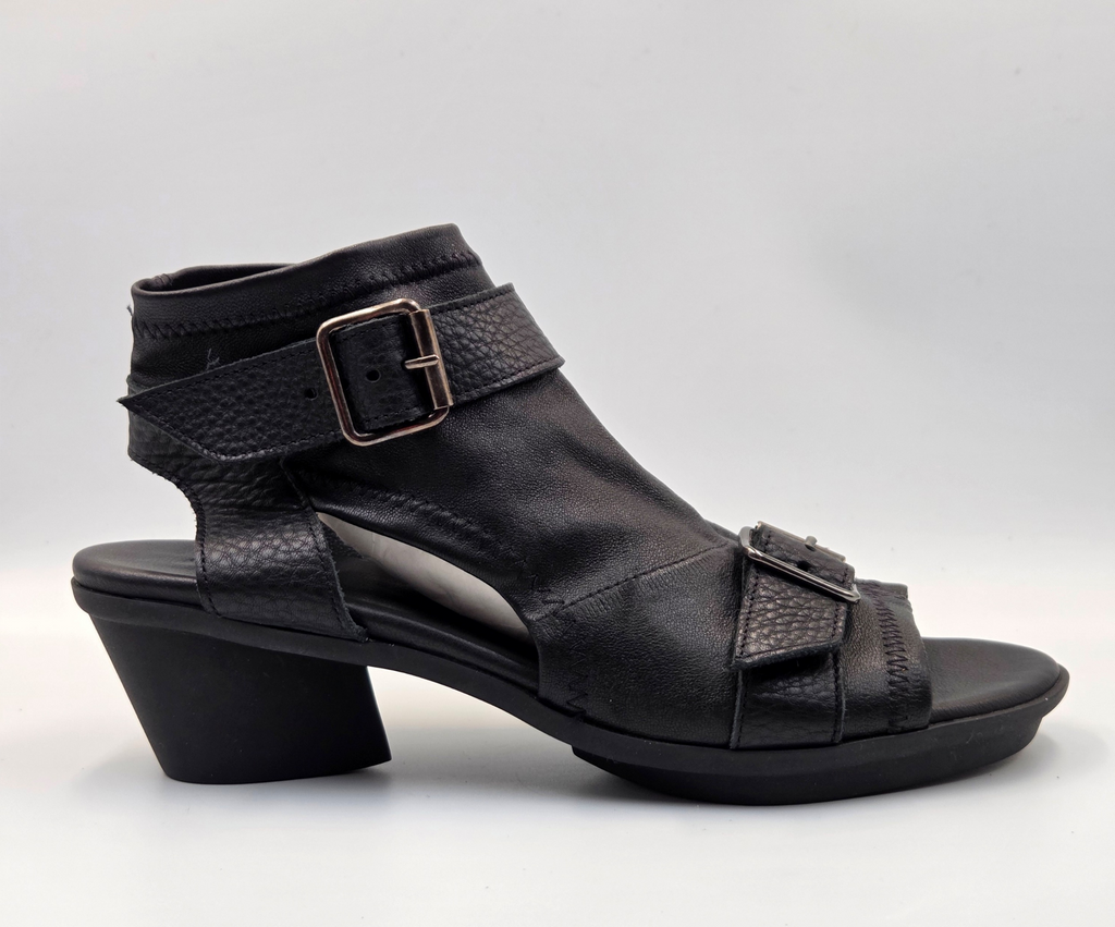 JAYROE BLACK HEELED SANDAL