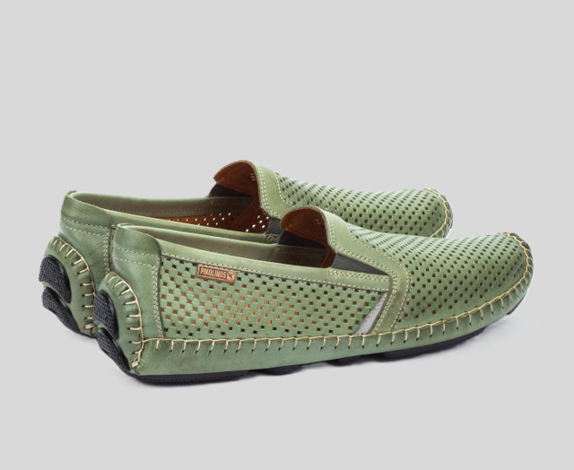 PIKOLINOS SAMPLE - JEREZ 09Z-3100 MEN'S MINT GREEN MOCCASIN