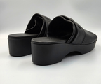 KIMBOW BLACK WEDGE SLIDE