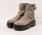 LEEDS 1767 TAUPE LEATHER BOOTS