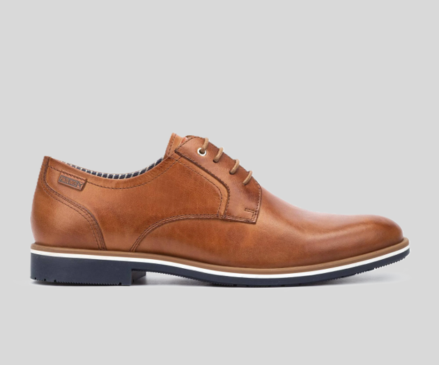 LEON M4V-4130 MEN'S BROWN LEATHER LACEUP