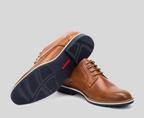 LEON M4V-4130 MEN'S BROWN LEATHER LACEUP