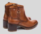 LLANES W7H-8817 TAN LEATHER HEELED BOOTS