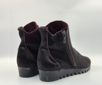 LOMAGE PURPLE COWHIDE ANKLE BOOT