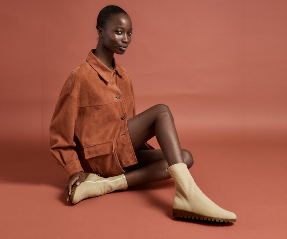 LOMMAY CREAM MID CALF BOOT