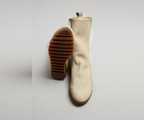 LOMMAY CREAM MID CALF BOOT