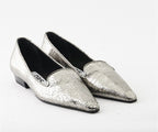 RAS SHOES SAMPLE - LUXURY 8306 SILVER BALLERINA