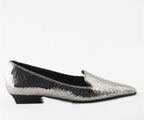 RAS SHOES SAMPLE - LUXURY 8306 SILVER BALLERINA