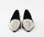 RAS SHOES SAMPLE - LUXURY 8306 SILVER BALLERINA