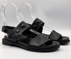 MAKBOW BLACK FLAT SANDAL