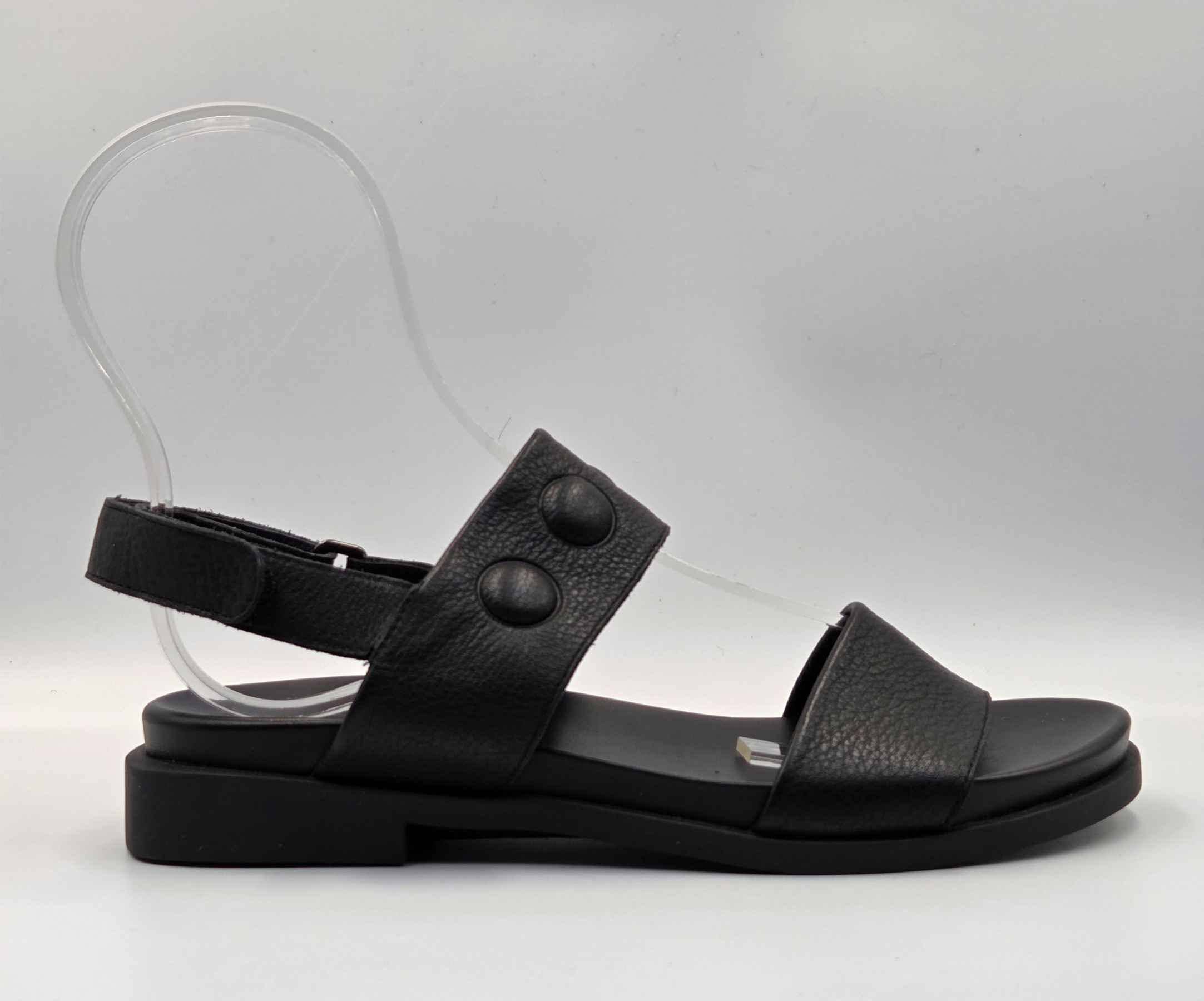 MAKBOW BLACK FLAT SANDAL