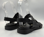 MAKBOW BLACK FLAT SANDAL