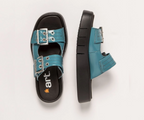 MALAGA 1858 TURQUOISE PATENT SLIDE