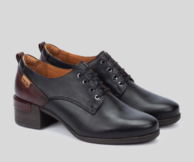 MALAGA W6W-5867 BLACK LEATHER BROGUES