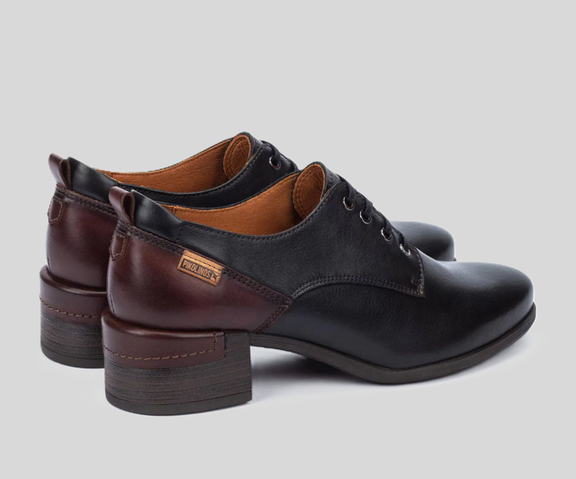 MALAGA W6W-5867 BLACK LEATHER BROGUES