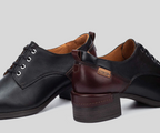 MALAGA W6W-5867 BLACK LEATHER BROGUES