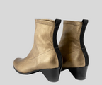 MARAJA GOLD ANKLE BOOTS