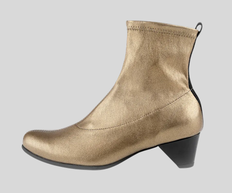 MARAJA GOLD ANKLE BOOTS