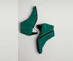 MARANE GREEN ANKLE BOOTS