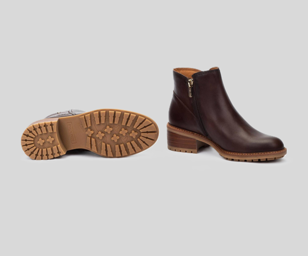 MEDINA W0D-8871 DARK BROWN ANKLE BOOTS