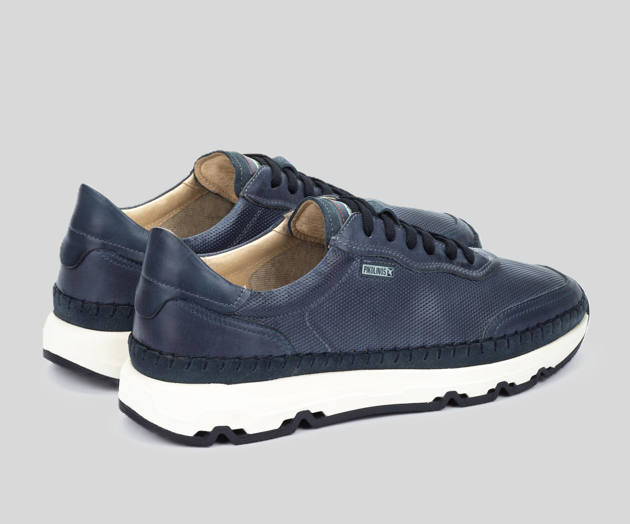 PIKOLINOS SAMPLE - MOLINOS M8B-6318 MEN'S NAVY LEATHER SNEAKER