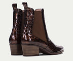 MADIERA HI233119 BROWN ALLIGATOR PRINT LEATHER COWBOY BOOT