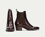MADIERA HI233119 BROWN ALLIGATOR PRINT LEATHER COWBOY BOOT