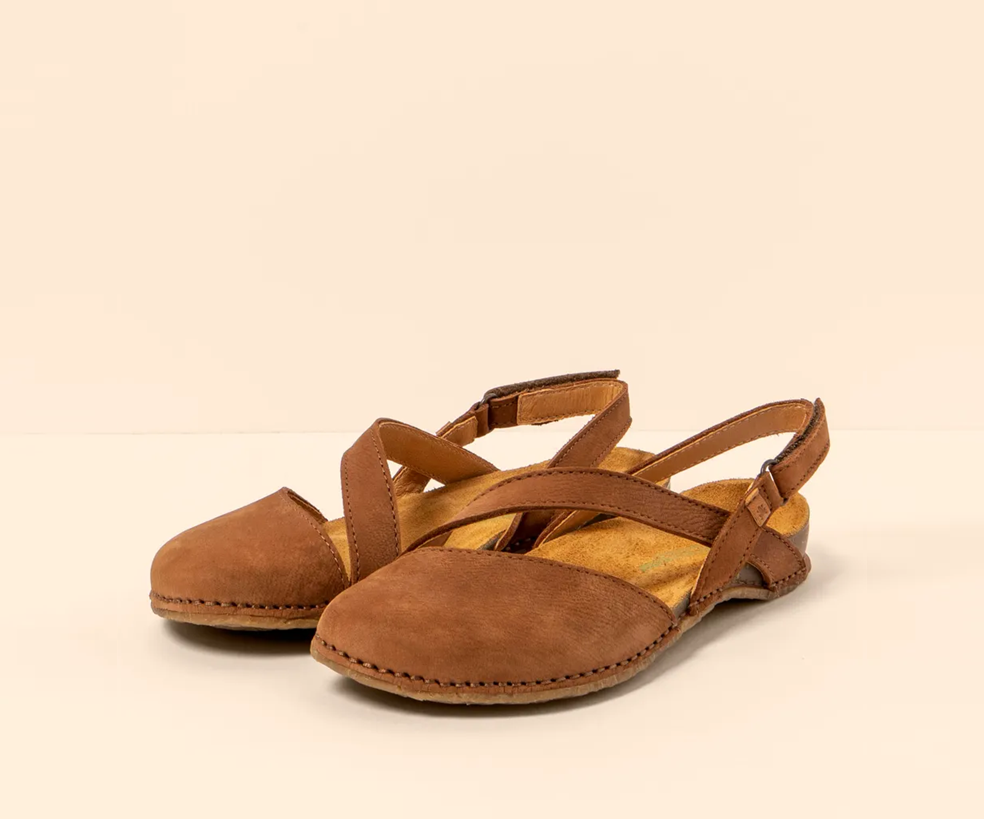 PANGLAO N5813 BROWN LEATHER SANDALS