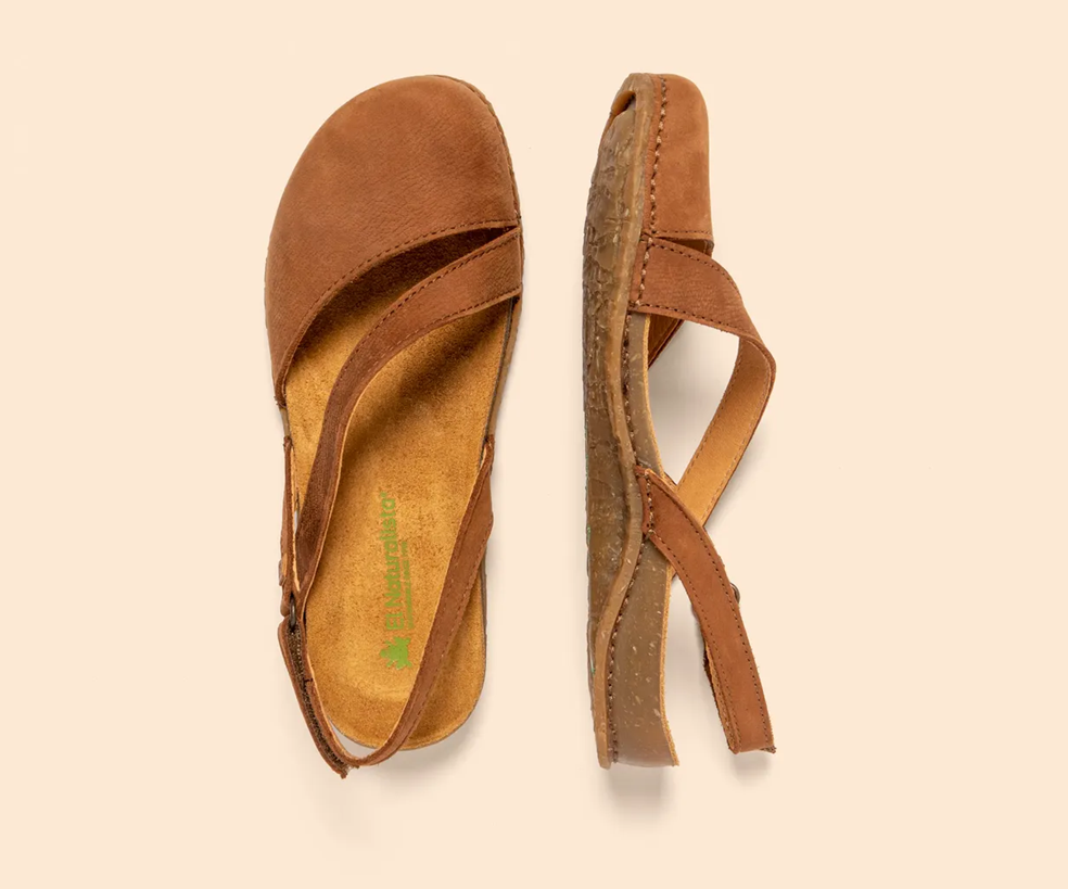 PANGLAO N5813 BROWN LEATHER SANDALS