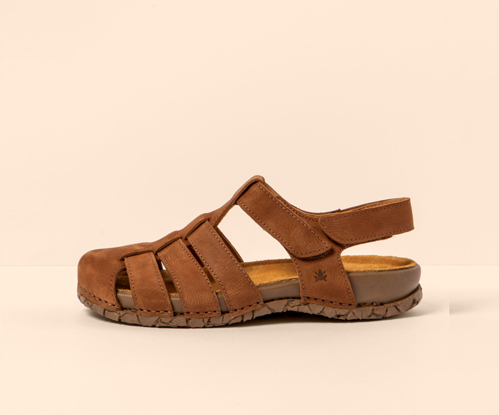 TABERNAS N5862 BROWN LEATHER SANDALS