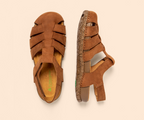 TABERNAS N5862 BROWN LEATHER SANDALS