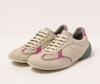 NANTES 1744 BONE & PINK NUBUCK SNEAKER