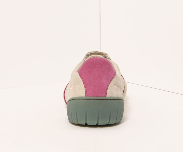 NANTES 1744 BONE & PINK NUBUCK SNEAKER